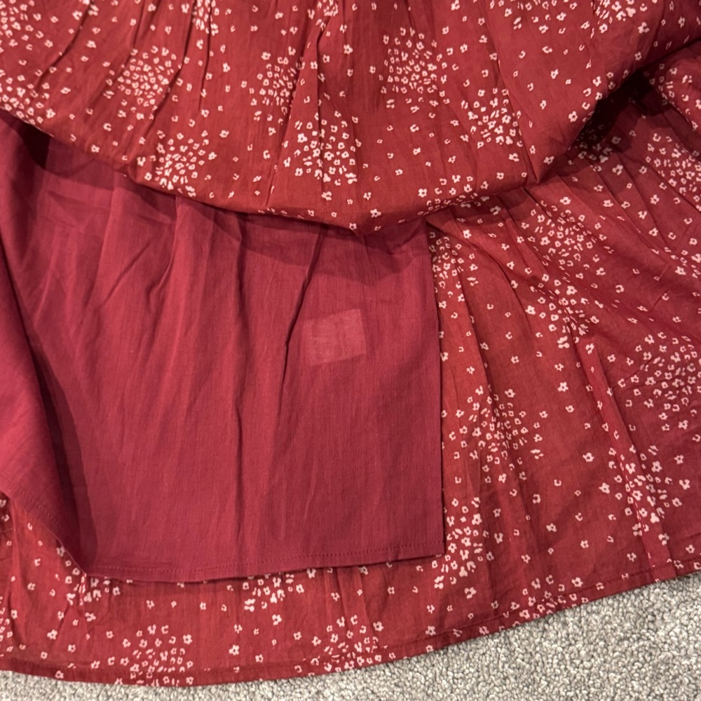 Ivy City co Gracie Maxi Dress in Wine burgundy Cotton size small NWT - Picture 8 of 14